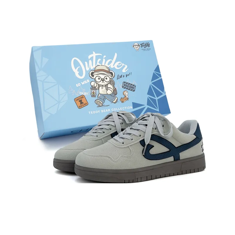 Teddy Bear Collection Slip Resistant Low Top Skateboard Shoes Unisex-12