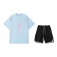 2 Pack (Haze Blue Top+Black Shorts)