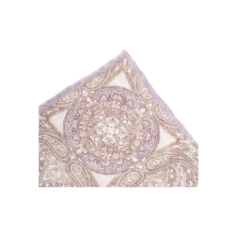 Brunello Cucinelli Silk Scarves Men's Light Purple-1