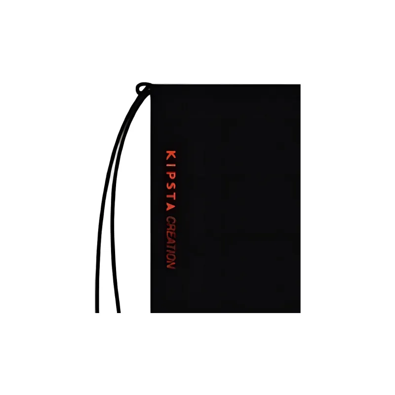 DECATHLON Polyester Backpack Unisex Black Orange-2