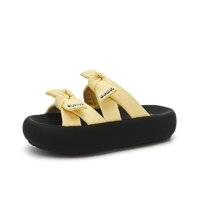 DAPHNE Rubber Sole Quiet Slide Slippers Women's-1