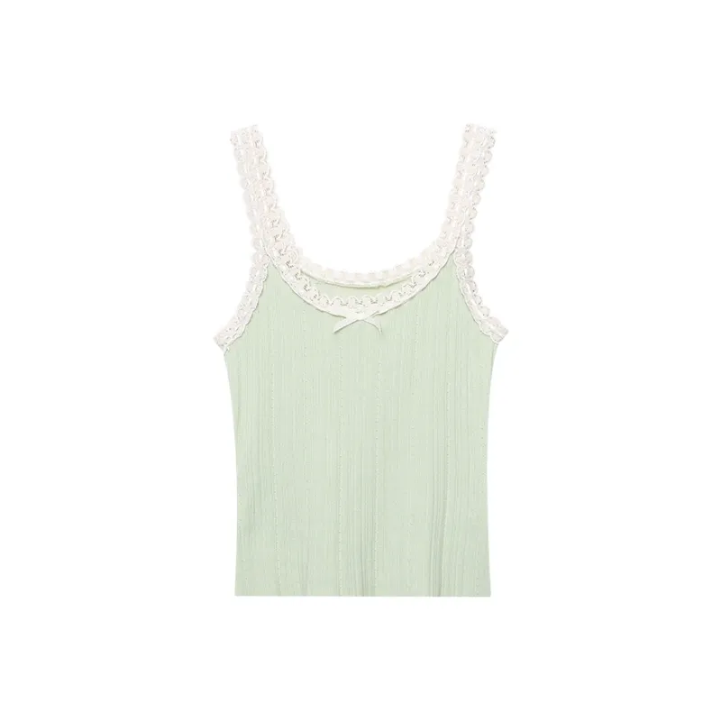 CHARM PICK Tank Tops Women's Verdant Green-0