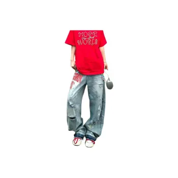 BENGEN Jeans Unisex Blue