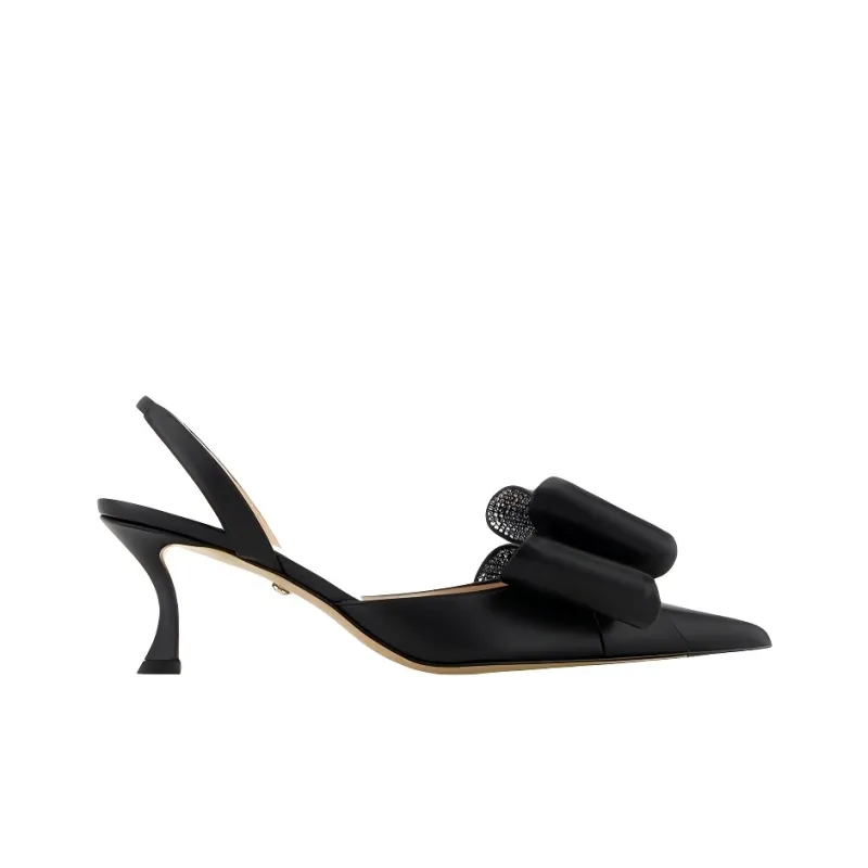 MACH & MACH Irregular Heel High Heels 6.5cm Women's Black-1