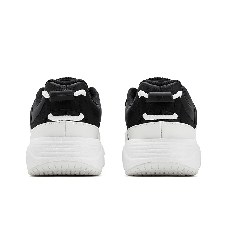 361° Rowing Boat Anti Slip Wear Resistant Low Top Skateboard Shoes Men's Black White-3