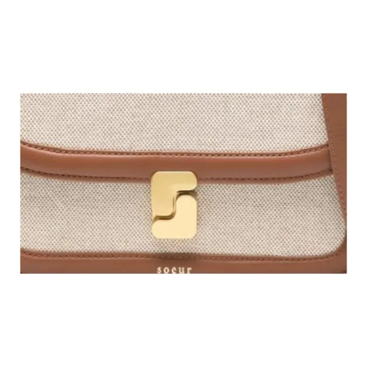 SOEUR Calfskin Shoulder Bag Women's Natural-1