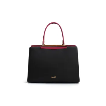 Danxilu Cow Leather Unique Style, Exquisite Bag, Grandmother Bag, Shoulder Bag, Crossbody Handbag Tubas Women's Black