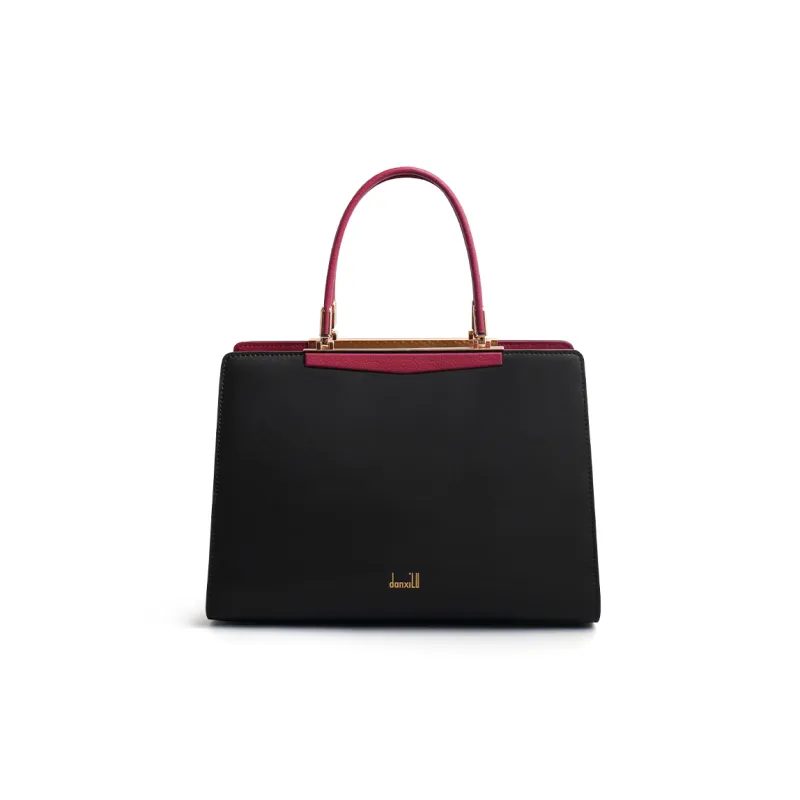 Danxilu Cow Leather Unique Style, Exquisite Bag, Grandmother Bag, Shoulder Bag, Crossbody Handbag Tubas Women's Black-0