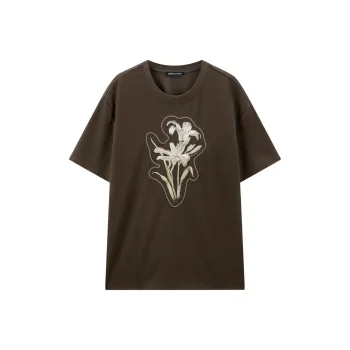 PEACEBIRD Drop Shoulder Sleeve T Shirt Women's