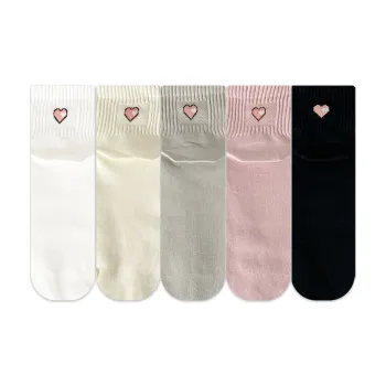 AUGUST Mid Calf Socks Women's 5 Pack