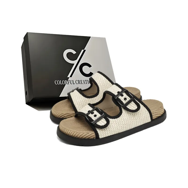 Colorful Creations EVA Cut Out Quiet Slip Resistant Odor Resistant Abrasion Resistant Slide Slippers Men's-1