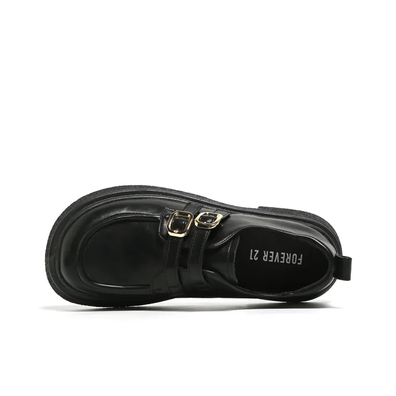 FOREVER 21 Loafers Women's Black-3
