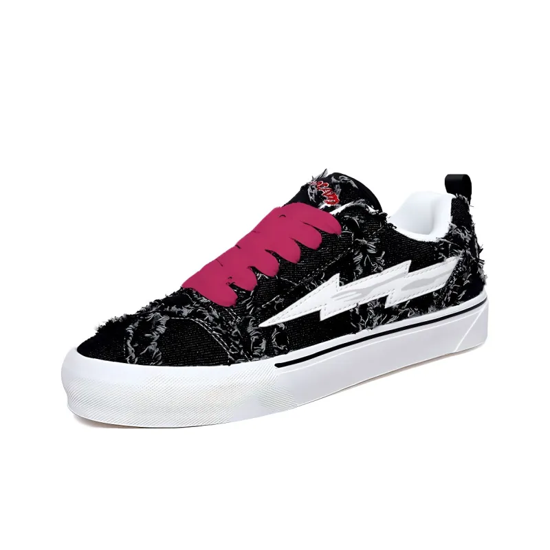 Faterri Wrapping, Wear Resistant And Non Slip Low Top Chanel Inspired Height Increasing Heels Unisex Skateboard Shoes-5