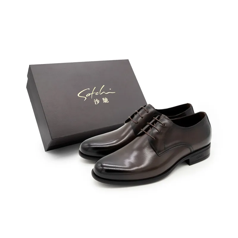 Satchi Dress Shoes, Derby Shoes Men's Coffee-1