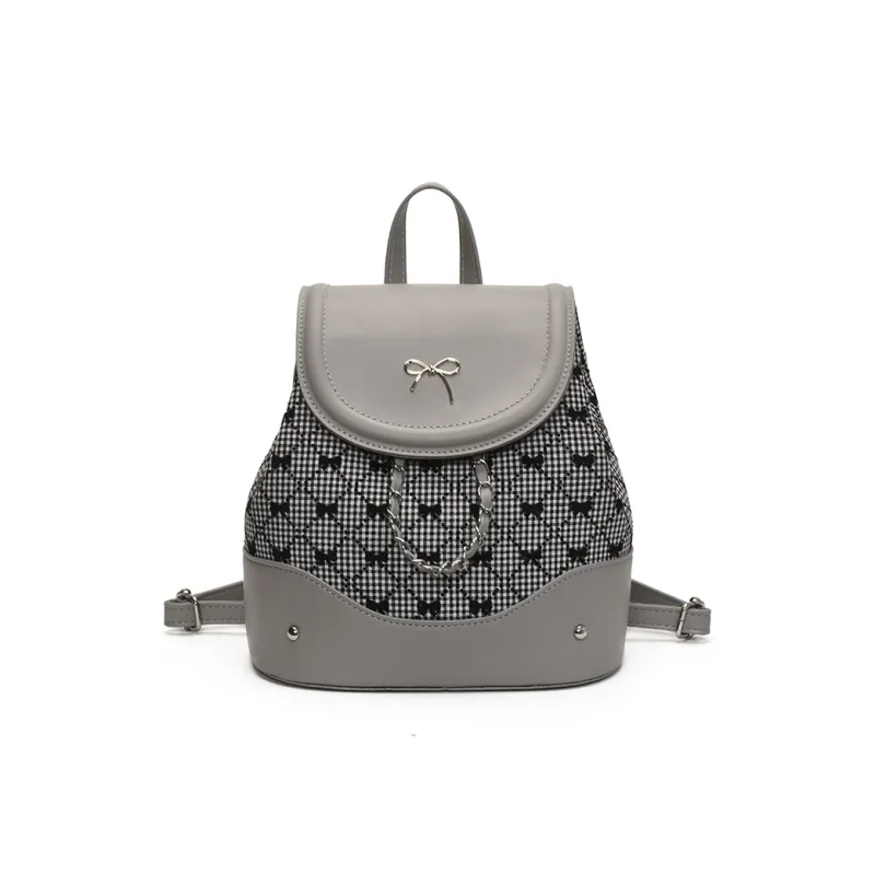 URBAN FOREST PU Backpack Women's White/Silver/Brown-28