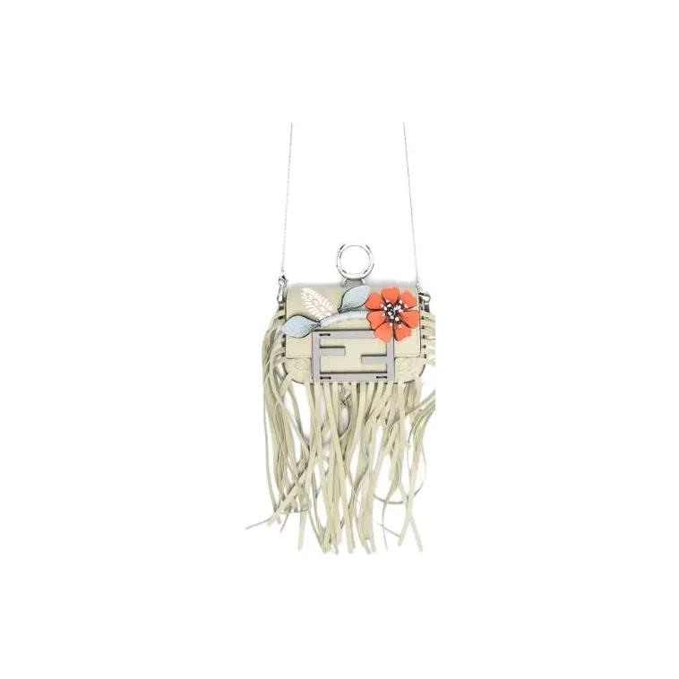 FENDI Logo plaque Keychain-1