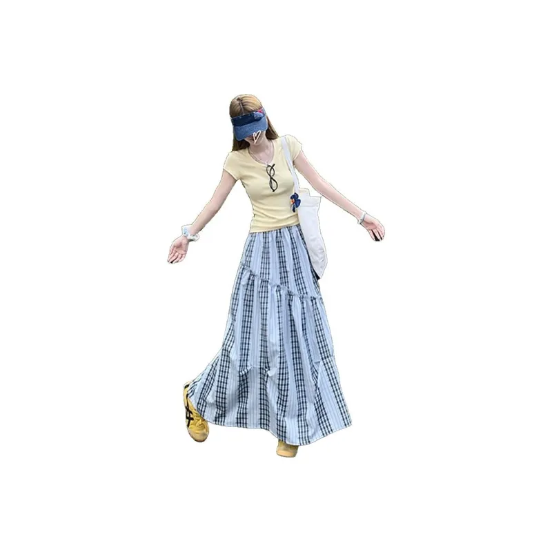 YINLEI Casual Long Skirt Women's-0