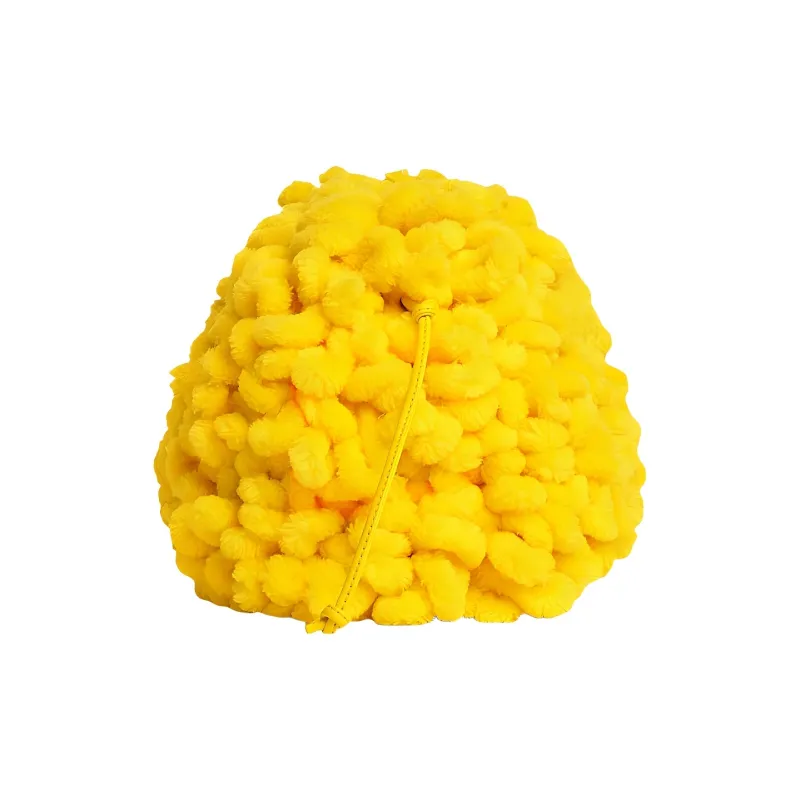 Bottega Veneta The Mini Pouch Mini Mop Effect Lemon-1