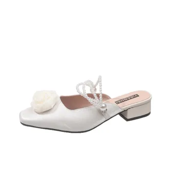 Dawei's House Rubber Sole Odor Resistant Abrasion Resistant Slip Resistant Closed Toe Slippers Women's Gift Box Set