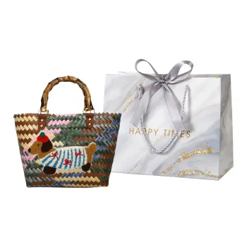 Miss Angel Fabric Handbag Regular Women's Multicolor/Coffee