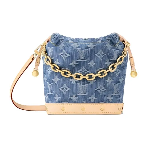 LOUIS VUITTON Brand Print Shoulder Bag Women's Blue