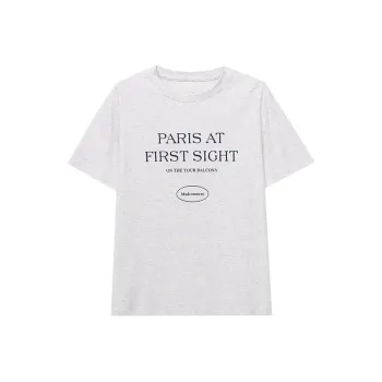 CHARM PICK T Shirts Women's Linen White