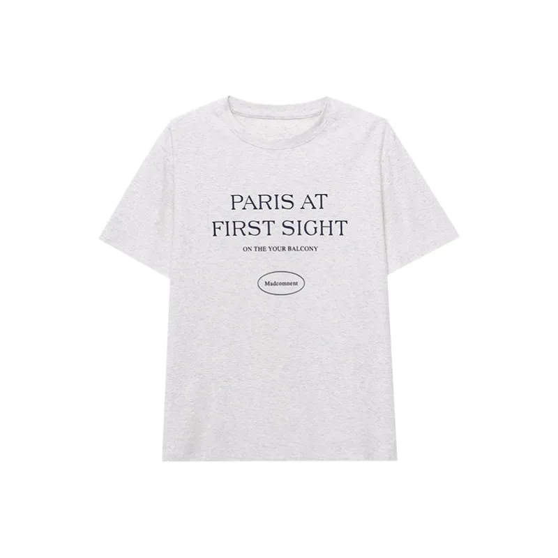 CHARM PICK T Shirts Women's Linen White-0