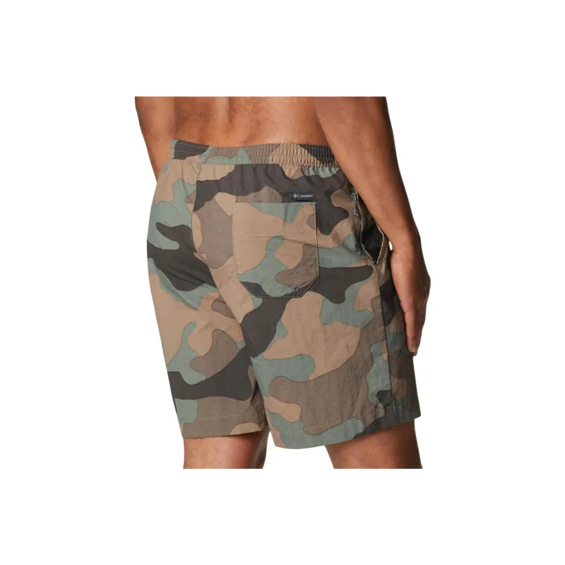 Columbia Casual Shorts Men's Camouflage Yellow-3