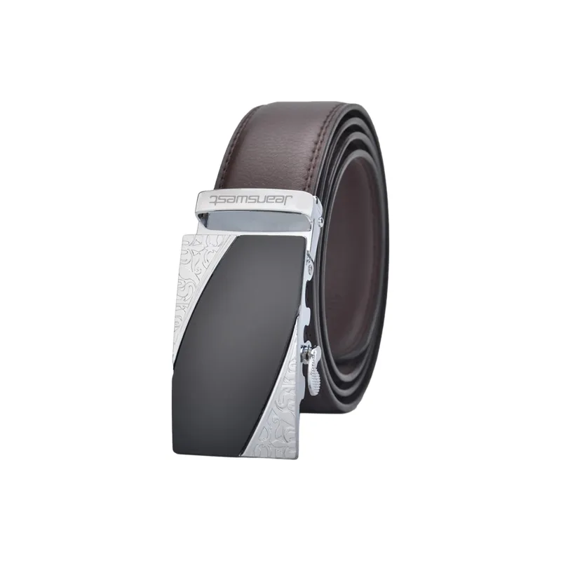 JEANSWEST Split Cow Leather Belts Men's 3.5cm-1