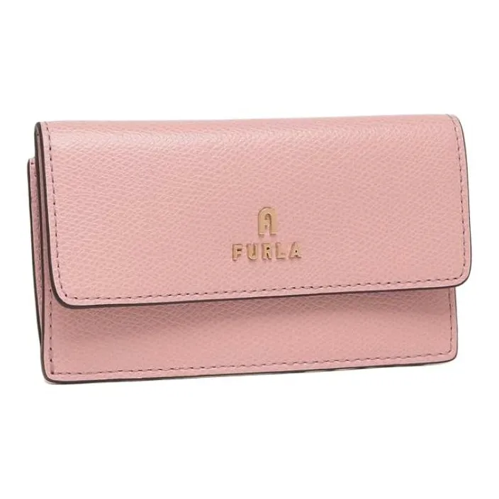 Furla Leather Coin Purse Women's Pink-1
