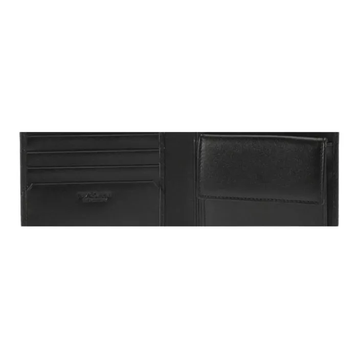 BVLGARI Leather Wallet Men's Black-5