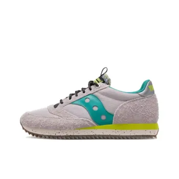 Saucony Jazz 81 Anti Slip Wear Resistant Low Top Running Shoes Unisex Pink Green
