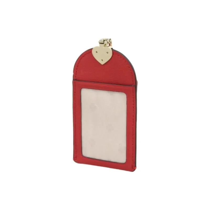 Kate Spade Leather Card Holder Tubas Women's Red-2