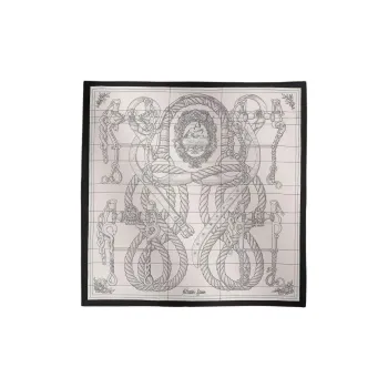 HERMES Silk, Mulberry Silk Scarves Unisex White