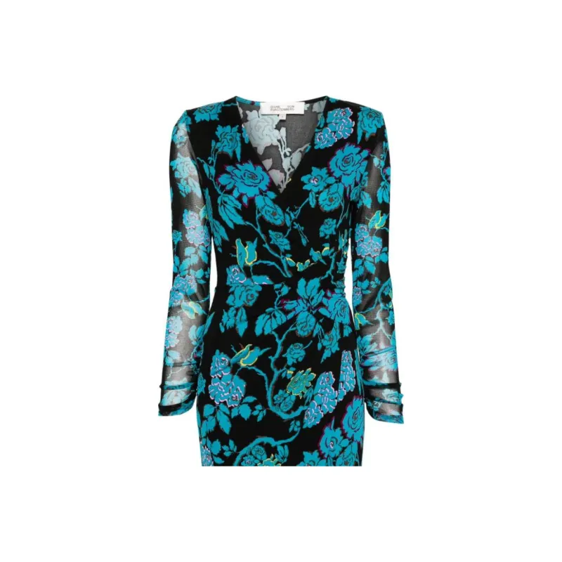 DVF Diane Von Furstenberg Nevine Floral print Midi Dress-4