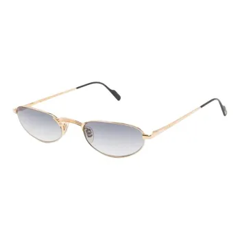 TIFFANY & CO. Metal 23K Gold Plated Oval Sunglasses Men's Gold