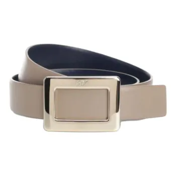 Roger Vivier Calfskin Leather Belts Women's Brown 