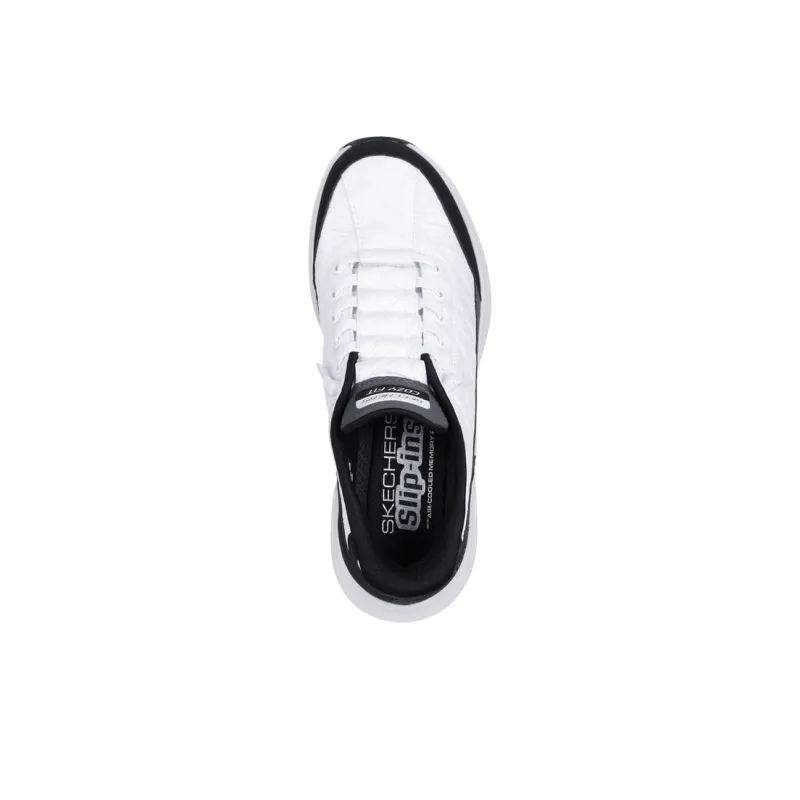 Skechers Contour Foam Cozy Fit Low Top Running Shoes Women's White Black-3