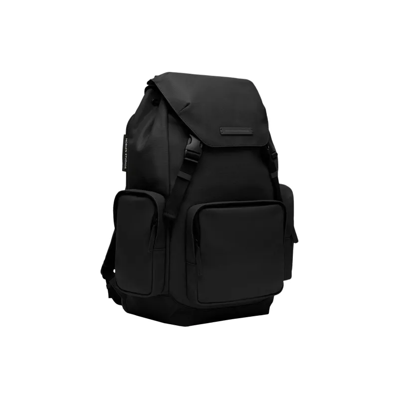 HORIZN STUDIOS Cotton Travel Backpack Unisex Black-1