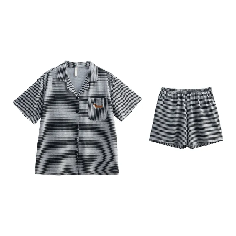 XUANZHITING Pajama Set Women's Gray-0