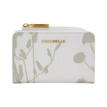 COCCINELLE Cow Leather Card Holder Regular Women's Bright White