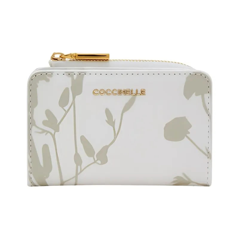 COCCINELLE Cow Leather Card Holder Regular Women's Bright White-0