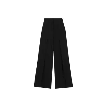 Burberry Wide Leg Trousers 'Black'