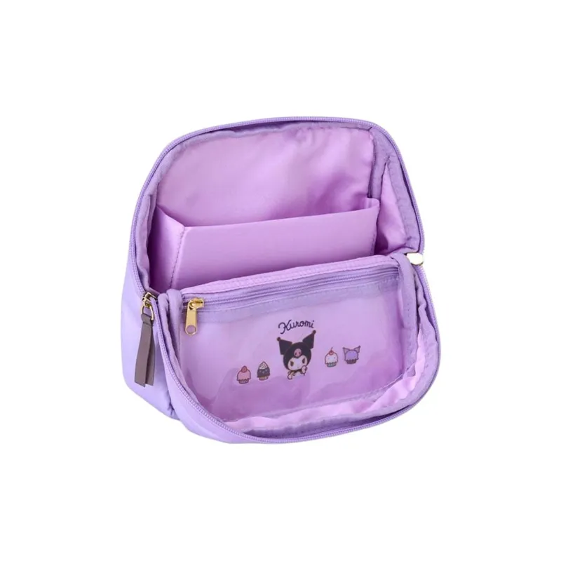 Sanrio Kuromi PU Travel Storage Bag Women's Purple-1