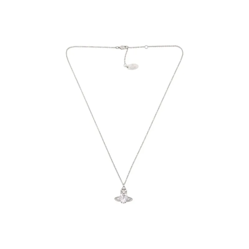 Vivienne Westwood Brass, Crystal Necklaces Women's Silver-1
