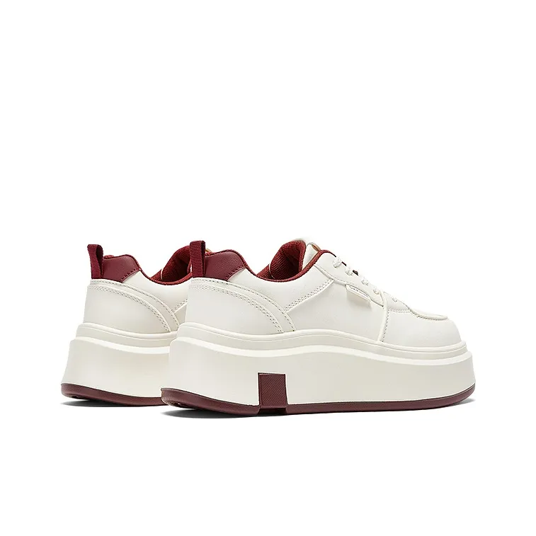DAPHNE Low Top Skateboard Shoes Women's Red-7