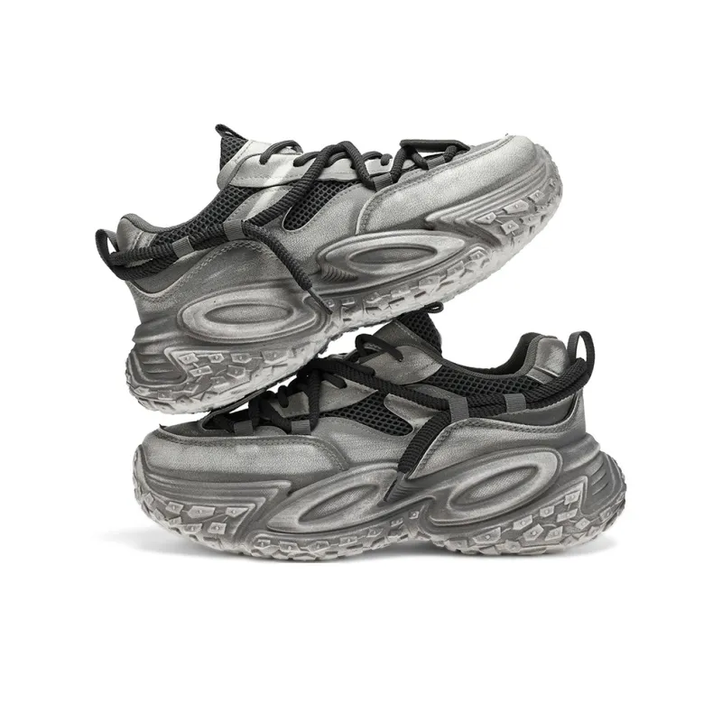ROBINHOOD Cushioning, Slip Resistant, Abrasion Resistant Support Low Top Chunky Sneakers Men's-19