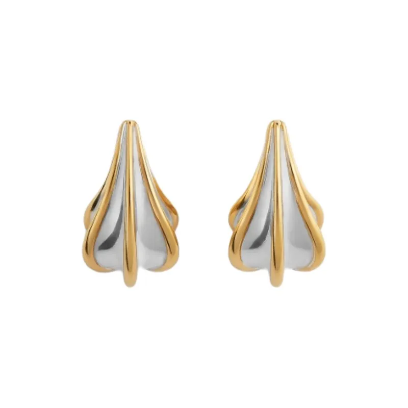 Bottega Veneta 18K Gold Earrings Women's Gold-1