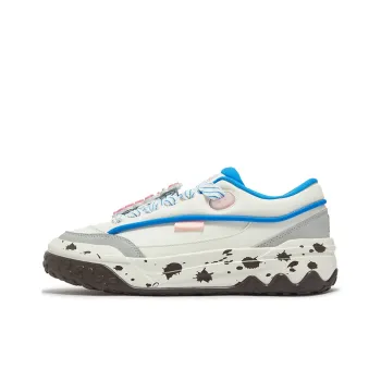 361° Anti Slip Wear Resistant Low Top Skateboard Shoes Men's White Laser Blue
