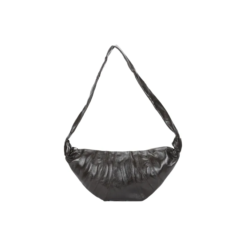 Lemaire Cotton Croissant Bag, Croissant Bag, Croissant Bag, Handbag, Shoulder Bag Medium Size Women's Brown-2